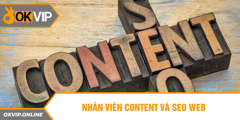 Nhân viên content và seo web