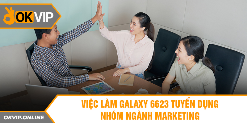 Việc làm Galaxy 6623 tuyển dụng nhóm ngành marketing